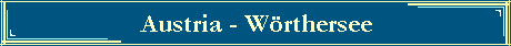Austria - Wrthersee