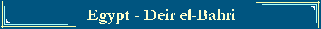 Egypt - Deir el-Bahri