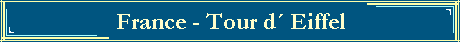 France - Tour d Eiffel
