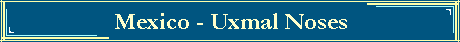 Mexico - Uxmal Noses