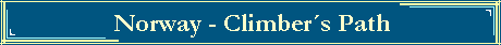 Norway - Climber�s Path